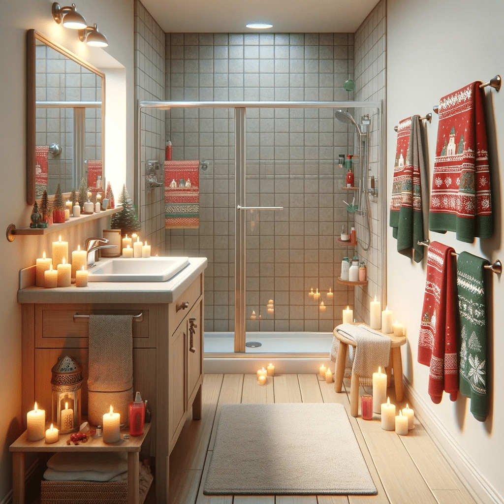 Christmas Themed Bathroom
